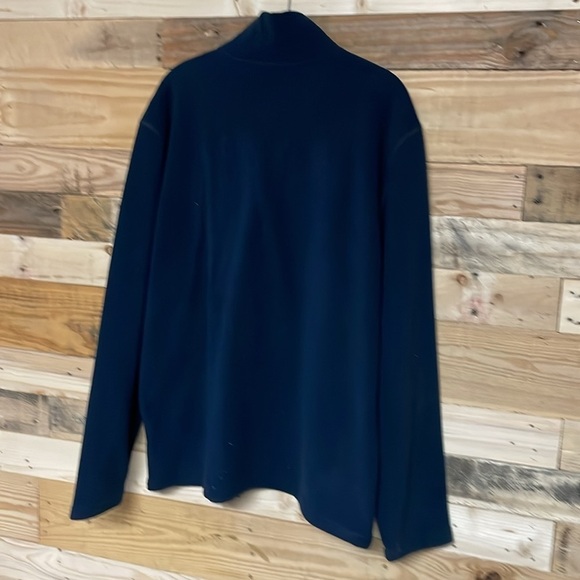 St John’s Bay size large navy quarter zip pullover fleece top - Picture 6 of 6